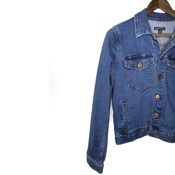 J.Crew Mercantile Jean Denim Jacket Small Preowned - Picture 2 of 8